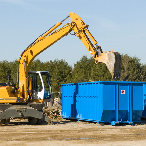 how many times can i have a residential dumpster rental emptied in Mentone TX